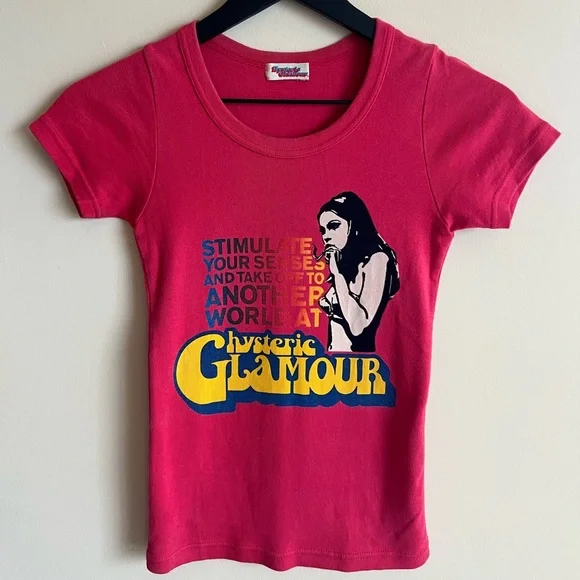 Tops | Hysteric Glamour Girl Smoking Big Logo Spellout Top Tops | Hysteric Glamour Girl Smoking Big Logo Spellout Top